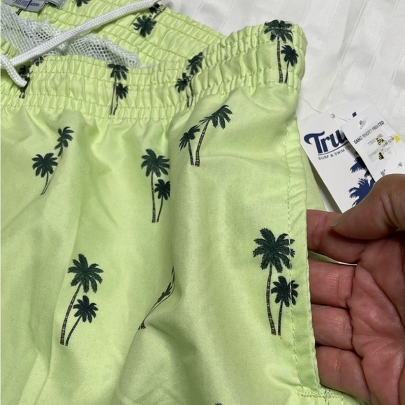 Trunks Surf & Swim Co Sano Swim Shorts Men's Size XXL Chambray Palms Green - Picture 12 of 14